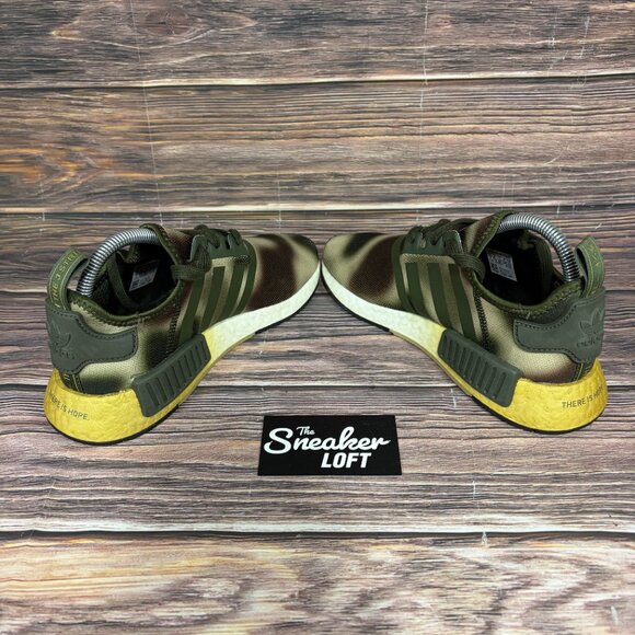 Adidas NMD R1 Princess Leia Star Wars Women's Green Camo Athletic Shoes Size 7 - Picture 5 of 8